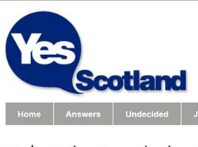 Yes Scotland website