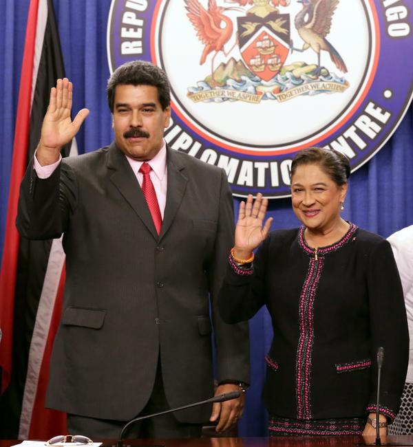 Maduro and Kamla Persad-Bissessar