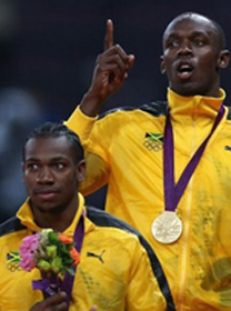 Yohan Blake and Usain Bolt