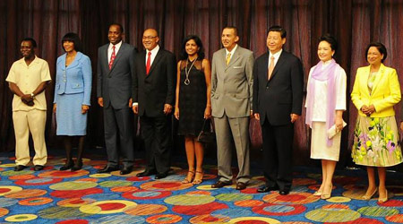 Chinise President and Caricom (Photo: OPM Trinidad & Tobago)