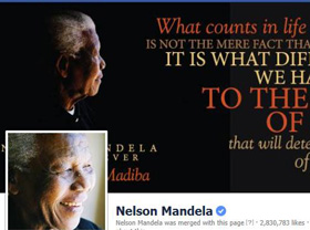 Nelson Mandela Facebook page