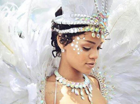 Rihanna in costume