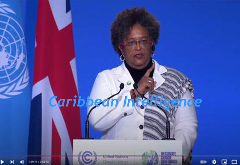 Prime Minister Mia Mottley at COP26