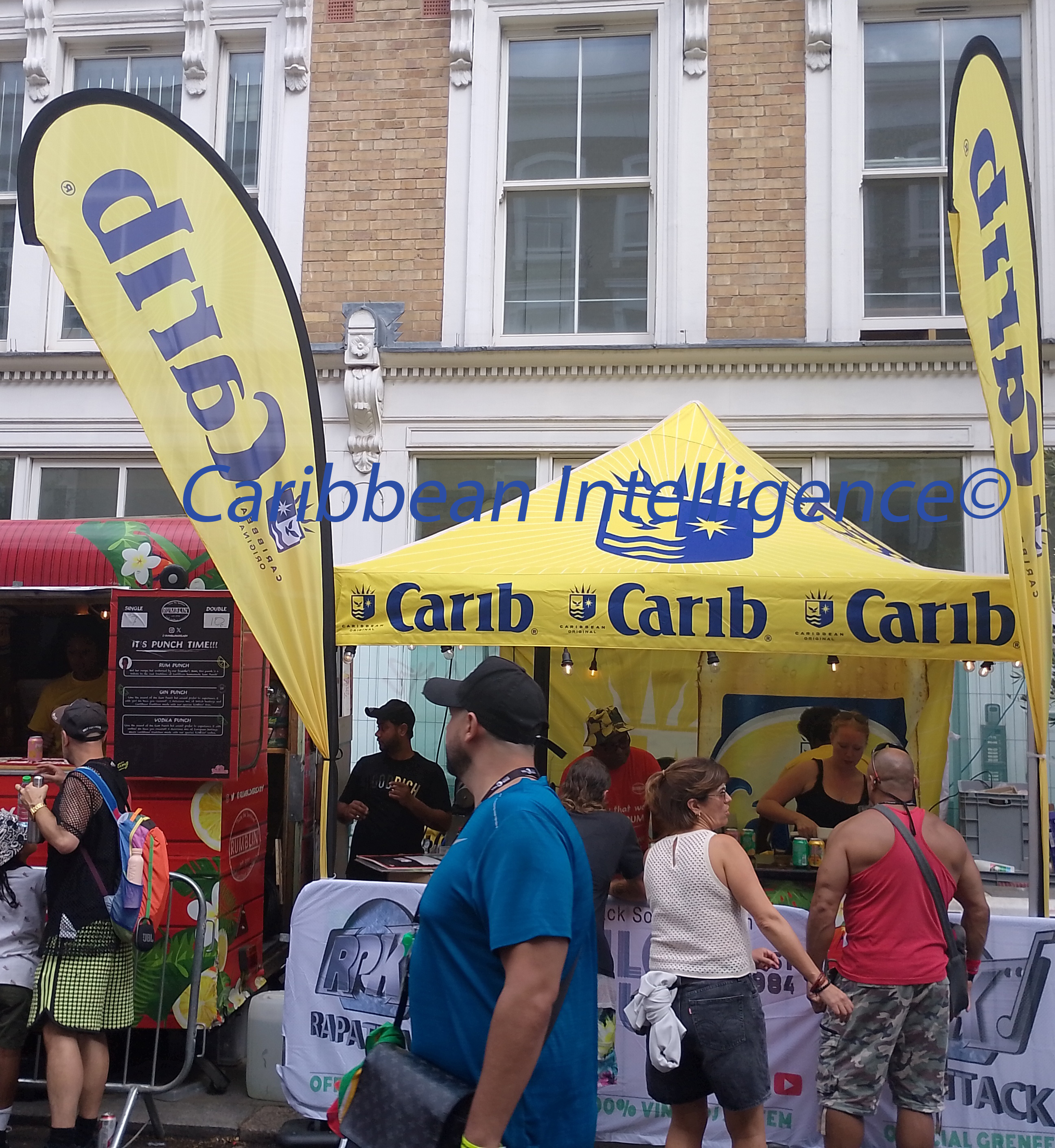 Carib beer stand