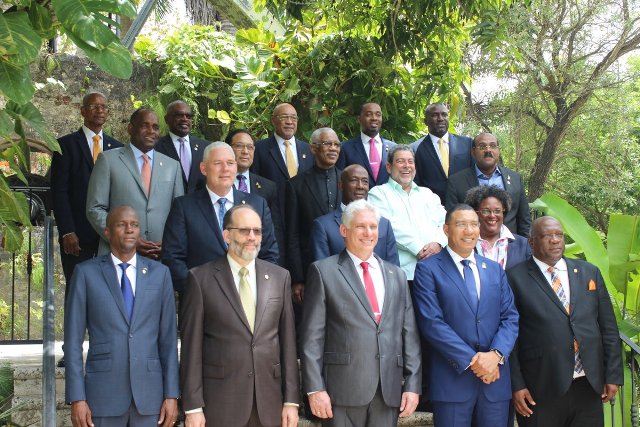 CARICOM leaders 2018 official Caricom Org photo