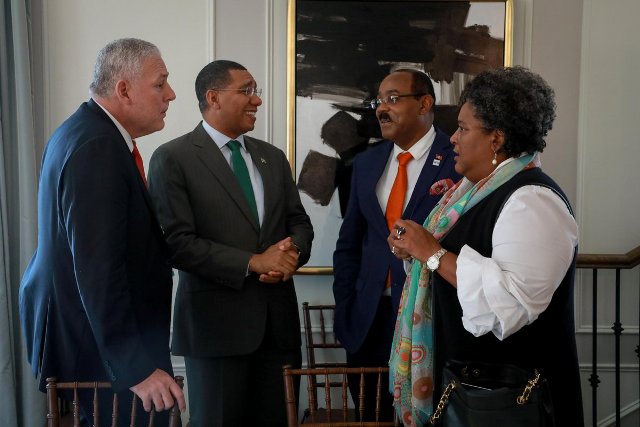 Caribbean leaders in New York [photo: Barbados PM Office]