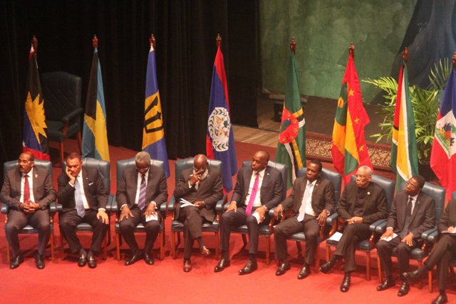 Caricom leaders in Guyana