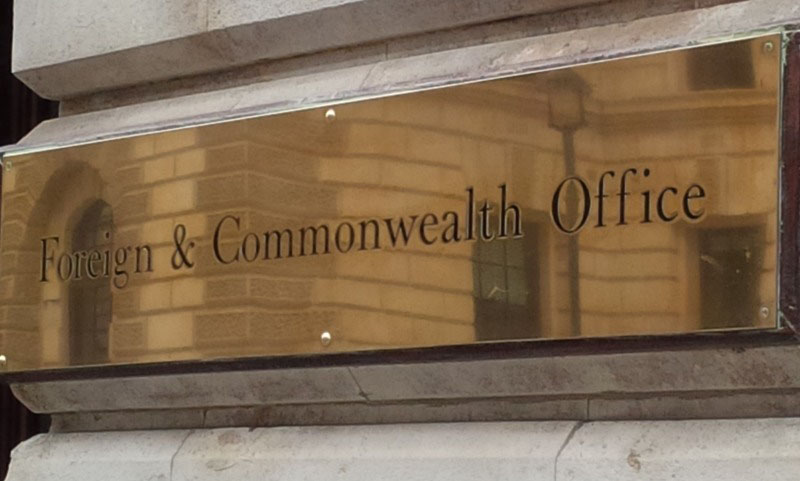 Foreign and Commonwealth Office sign