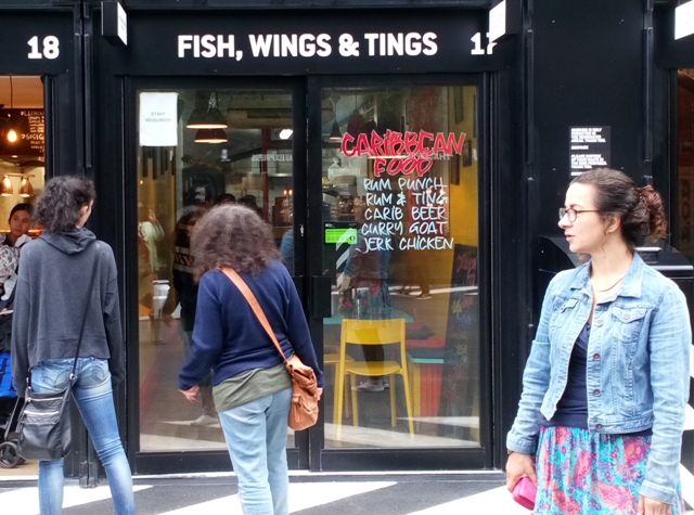 Fish, Wings & Tings restaurant at Croydon's BoxPark