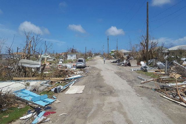 hurricane damage in Barbuda. Source: UNDAC Silva Lauffer