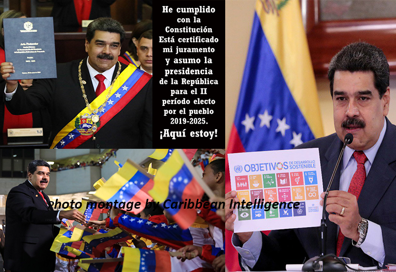 President Maduro official pictures on objectives and with supporters
