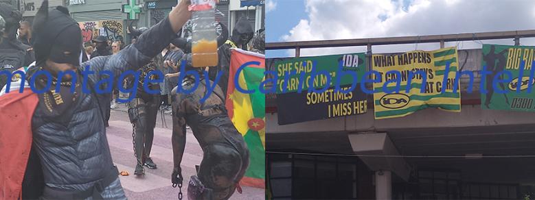 The secret joys of Notting Hill Carnival. photo: banners, dancers and pan